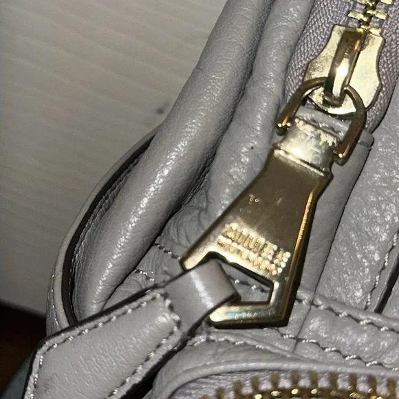 Aimee Kestenberg Gray Leather Backpack - Picture 4 of 13